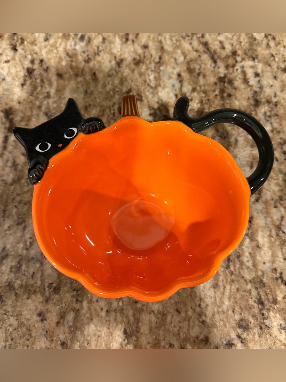 STARBUCKS JAPAN Halloween 2021 Orange Pumpkin Black Cat Mug Whimsy Witchy